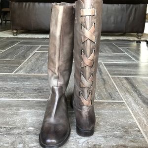 Arturo Chiang Leather Boots Size 8